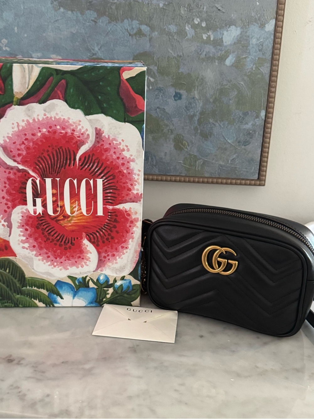 Authentic Gucci Mini Marmont Bag - Crossbody